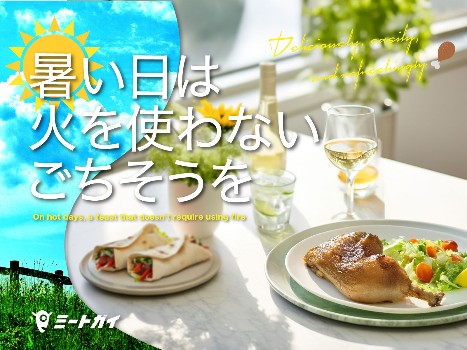 暑い日は 火を使わないごちそうを