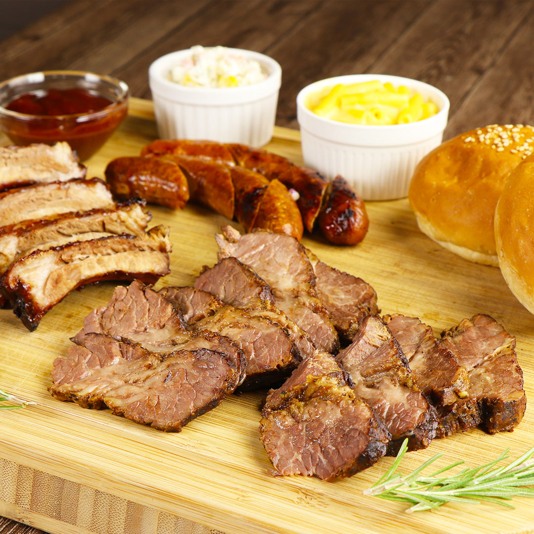 加熱調理済 BBQグリルビーフブリスケット 450g オリジナルスパイス味付け済 BBQソース付き
