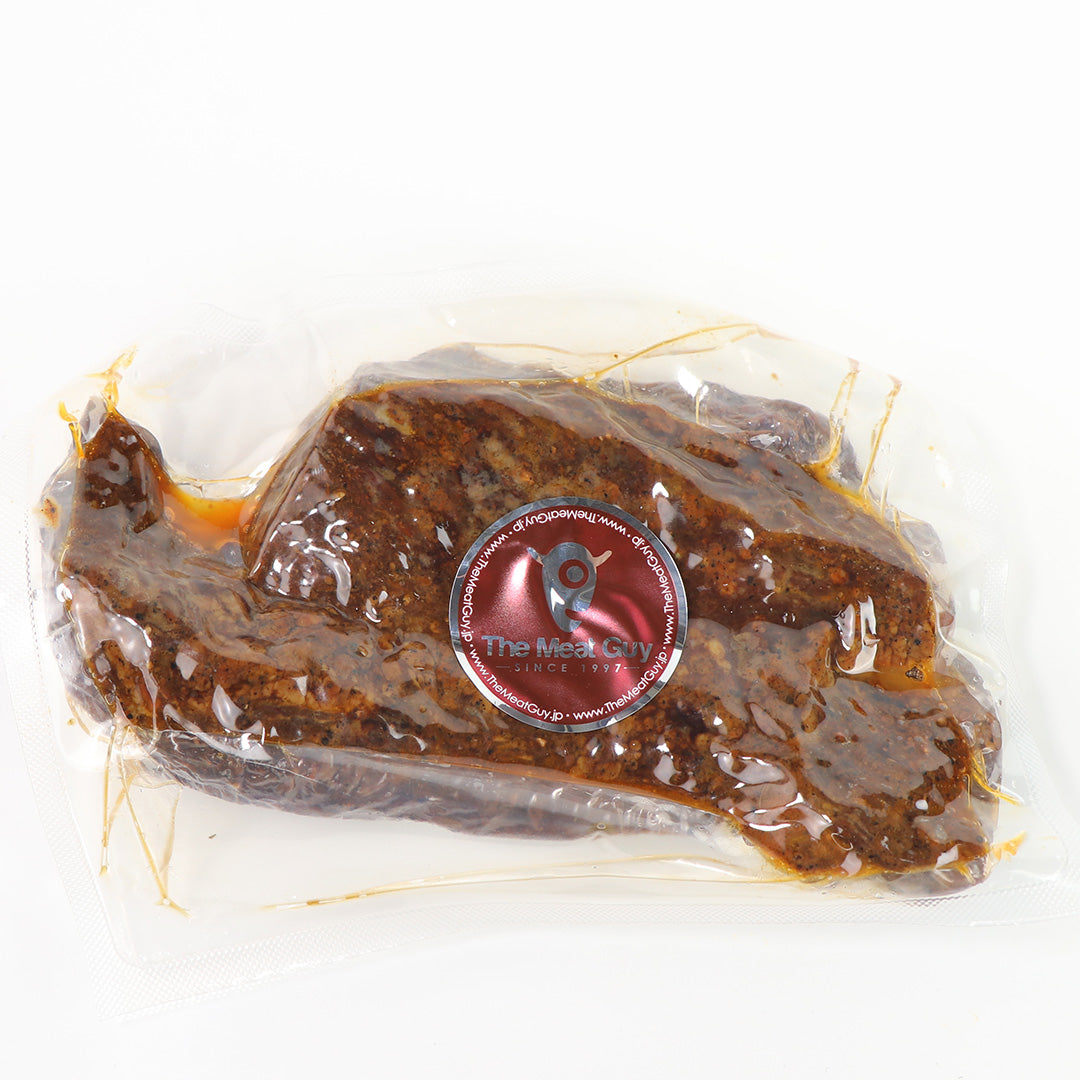加熱調理済 BBQグリルビーフブリスケット 450g オリジナルスパイス味付け済 BBQソース付き