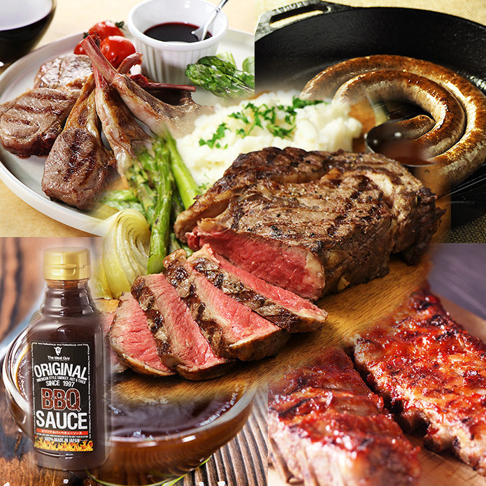 (送料無料)BBQセットC インスタ映え!欲張りBBQセット!1ポンドステーキが入り 総重量2.7kg 5-7人前
