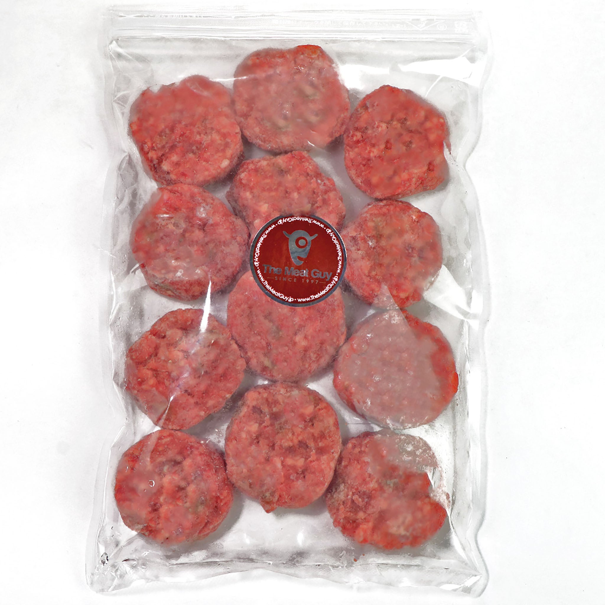 【ジッパーバッグ】100% グラスフェッド ビーフミンチ（ミートボール） 540g (45g×12個入)