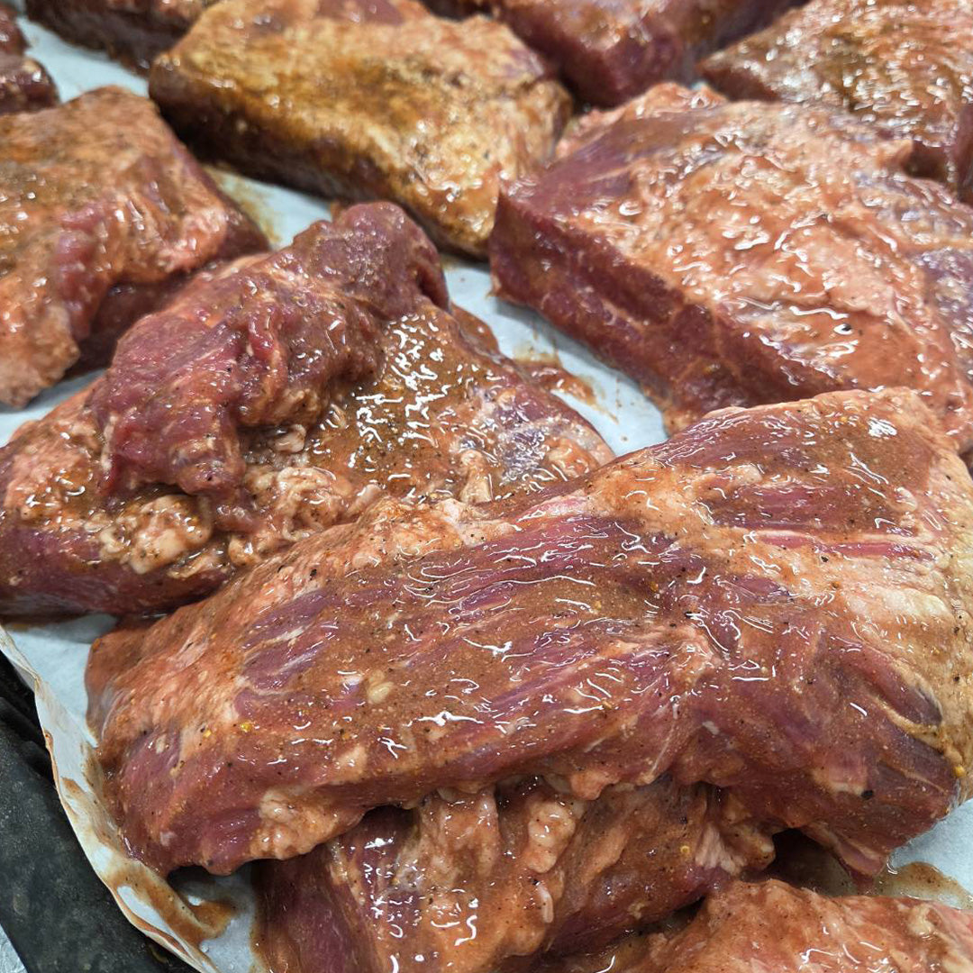 加熱調理済 BBQグリルビーフブリスケット 450g オリジナルスパイス味付け済 BBQソース付き