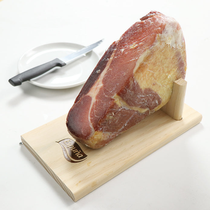 スペイン産 ミニ・ハモン 生ハム 1kg 台座・ナイフ付き（冷蔵発送）