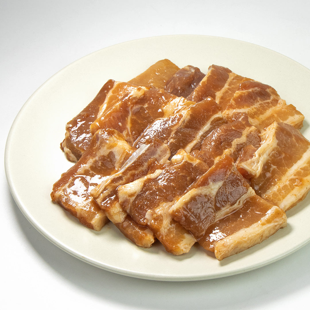 【BBQ風麹漬け】豚バラスライス220g 未加熱 ハナマルキ（株）コラボレーション商品
