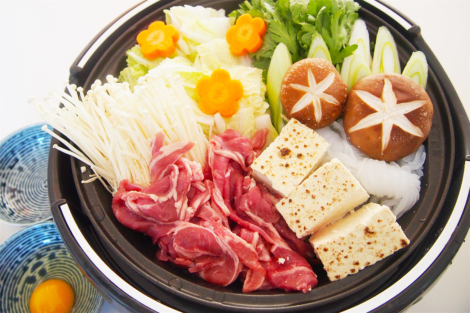 羊肉で関西風すき焼き