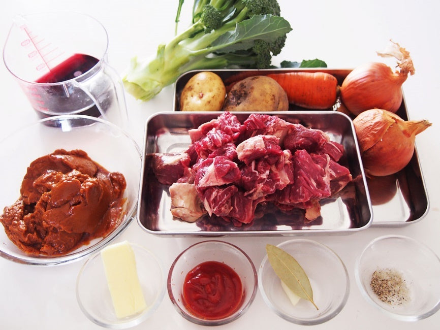 Beef stew ingredients