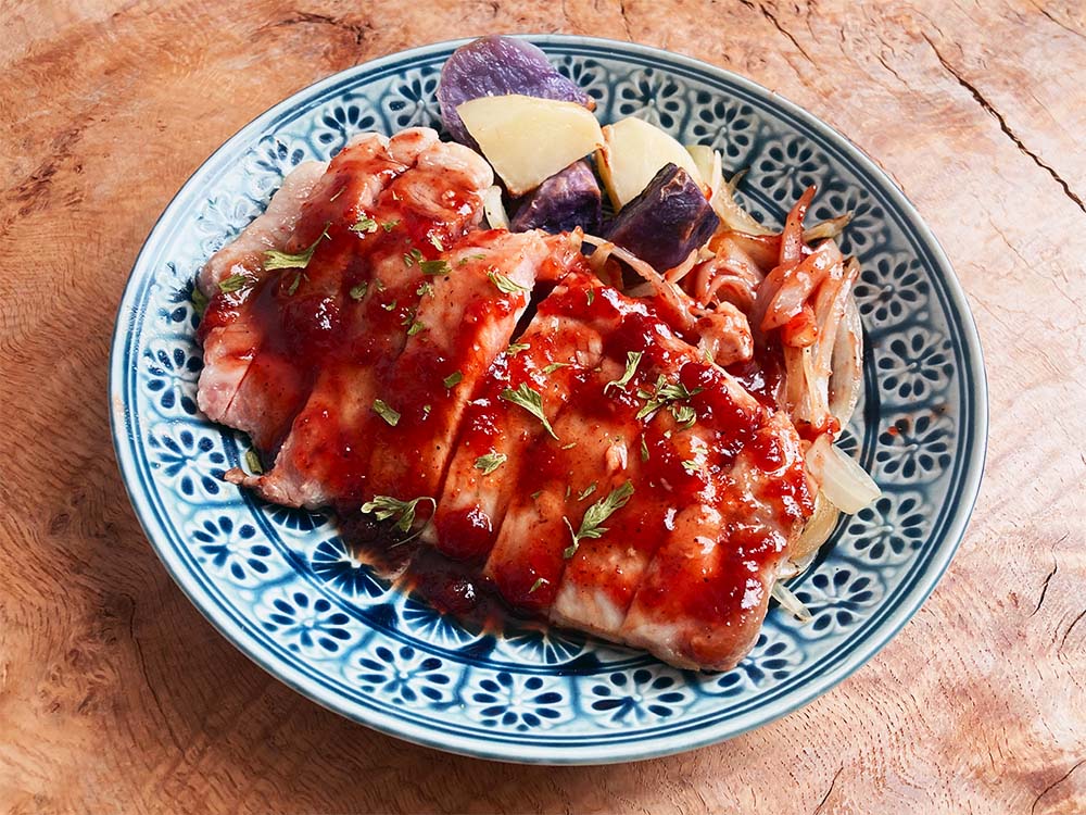 BBQポークチャップ（2人前）
