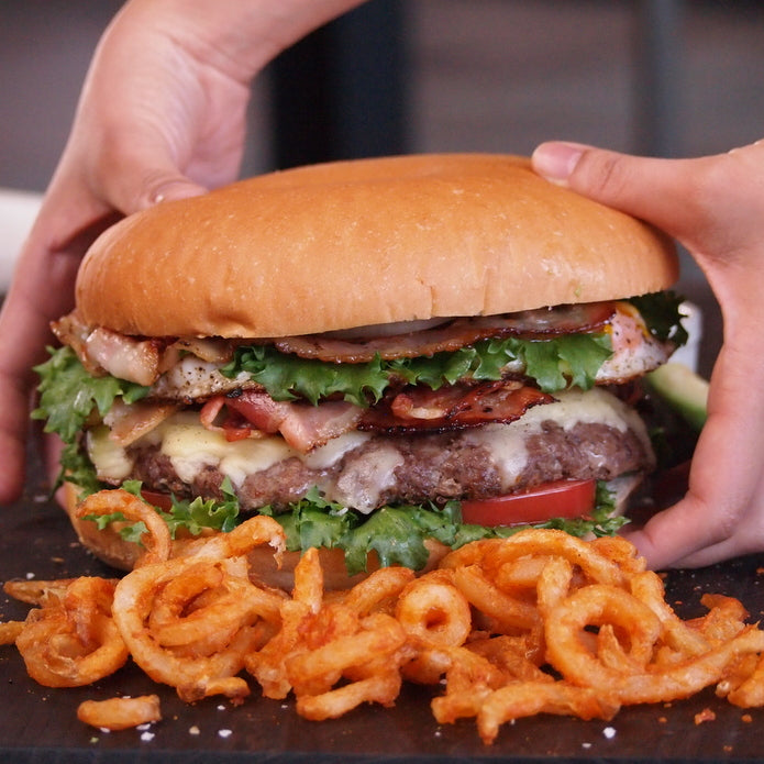 特大・手作りハンバーガーセット