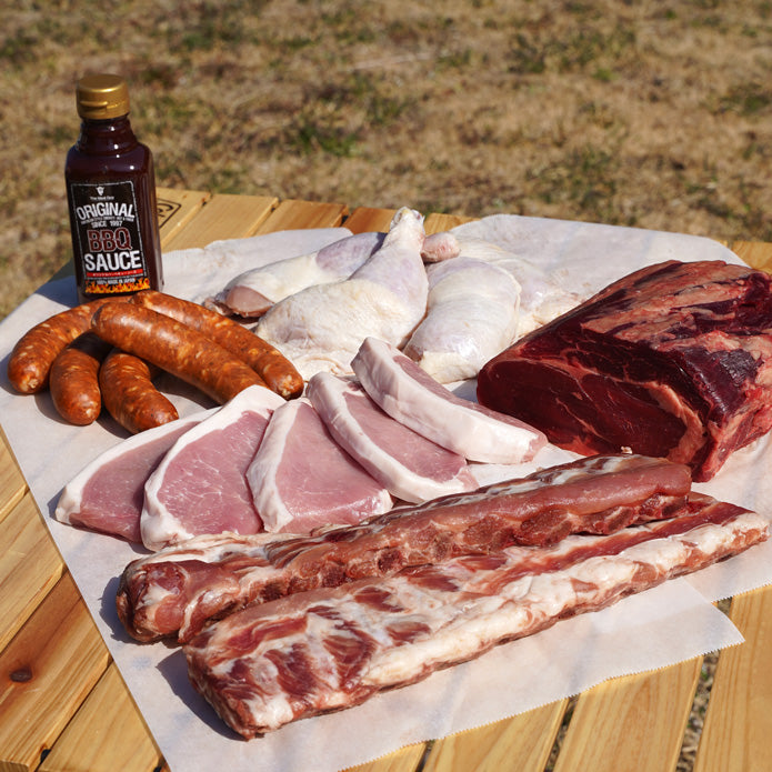 【送料無料】バーベキューセット Ｂ (約10～15人前 4.75㎏)