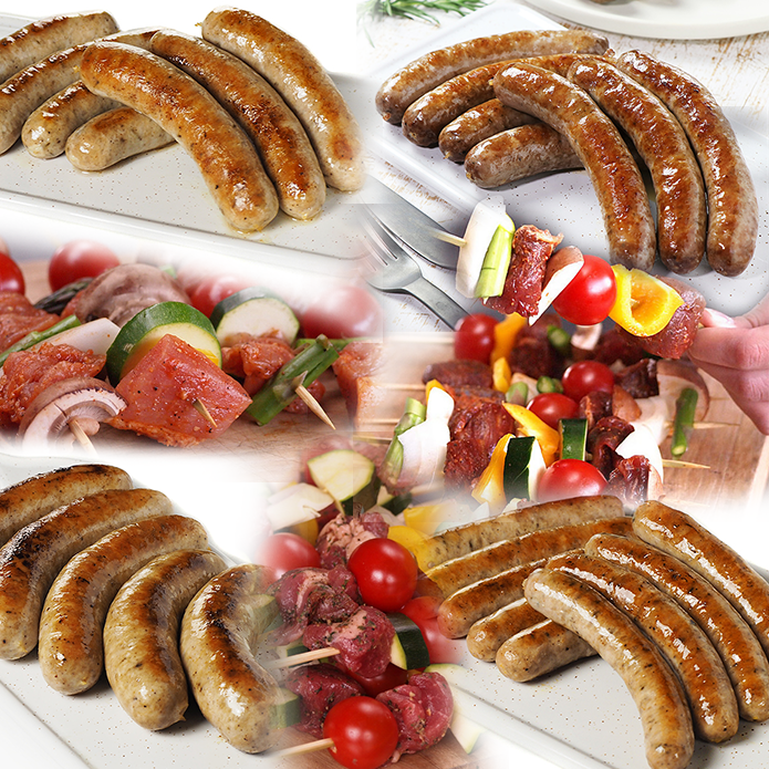 【送料無料】BBQ Party ソーセージ4種類＆ケバブ3種類お試しセット 1.7kg